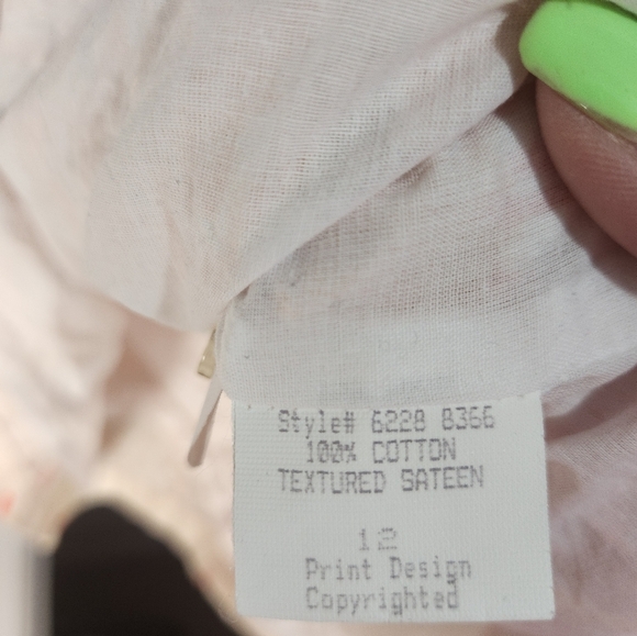 Tori Richard Cream and Orange Halter Dress, Size 12 - Picture 3 of 8